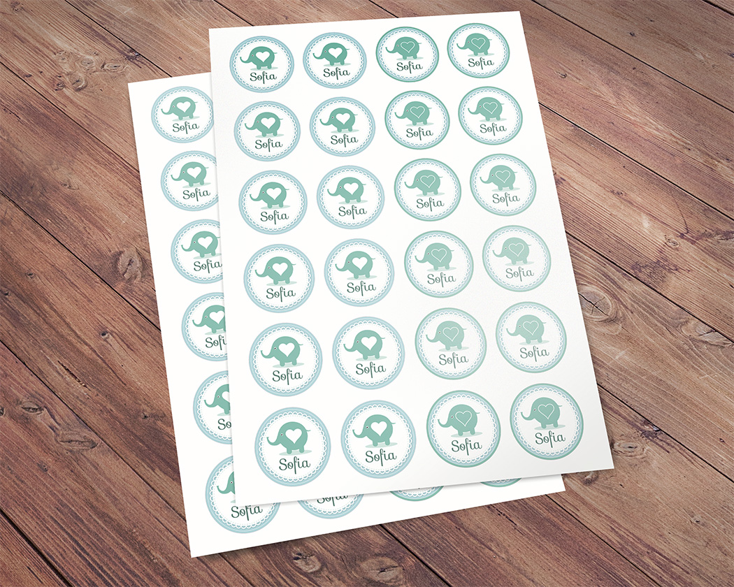 Stickers Sofia - A4 24stuks