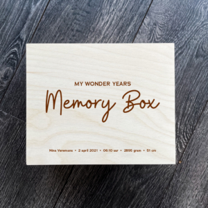 Opmaak gravure memorybox B